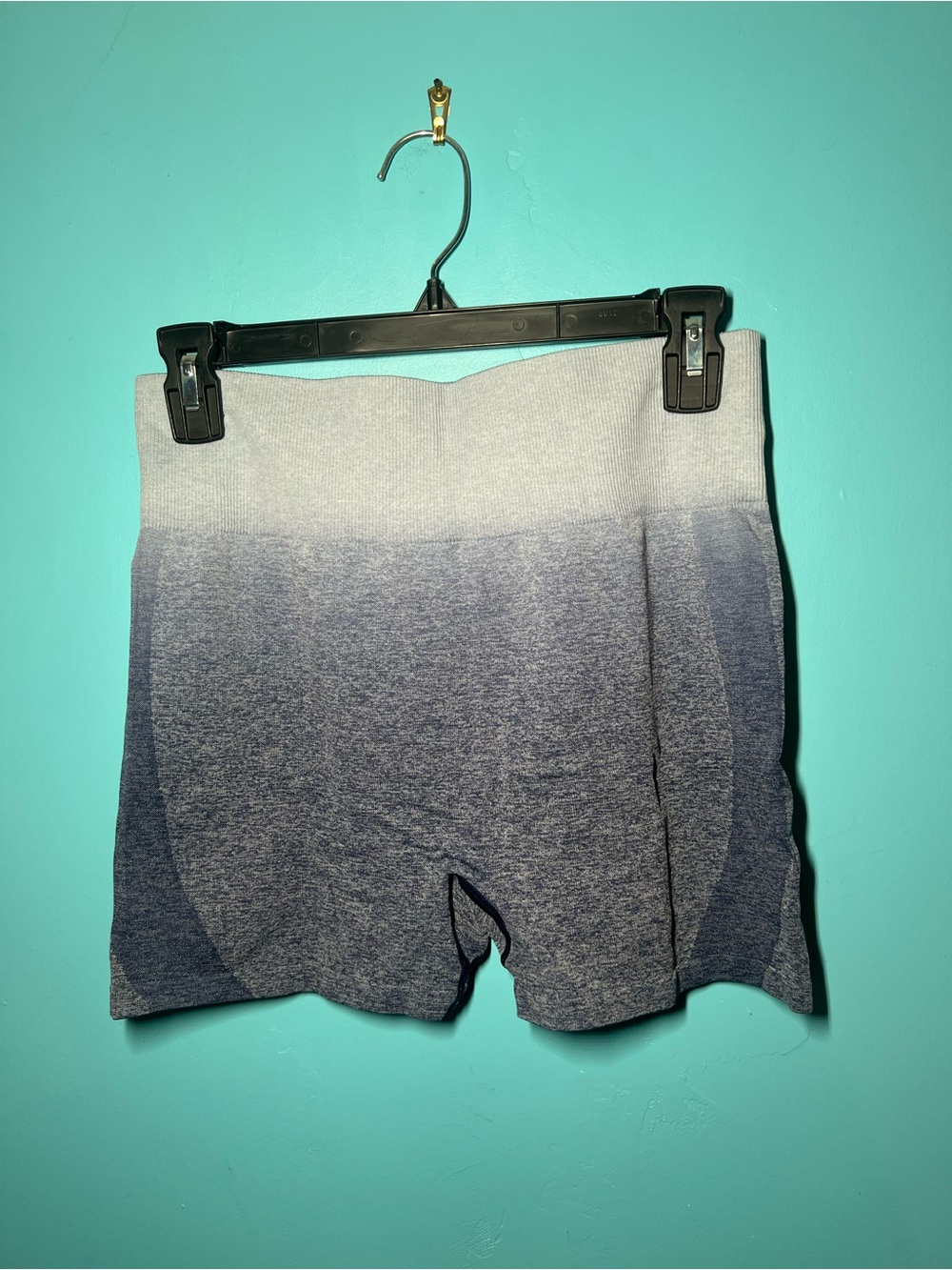 PINK Victoria's Secret Ombre High-Waist Bike Shorts - Blue/Gray